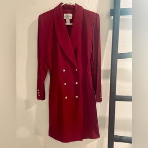VINTAGE RED SUIT DRESS